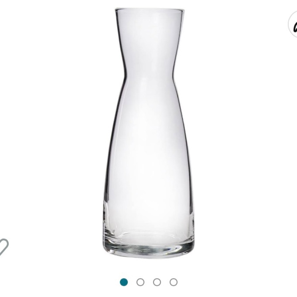 Mimosa brunch set- Three Bormioli Rocco Ypsilon Clear Carafes, 0.5 Liters each